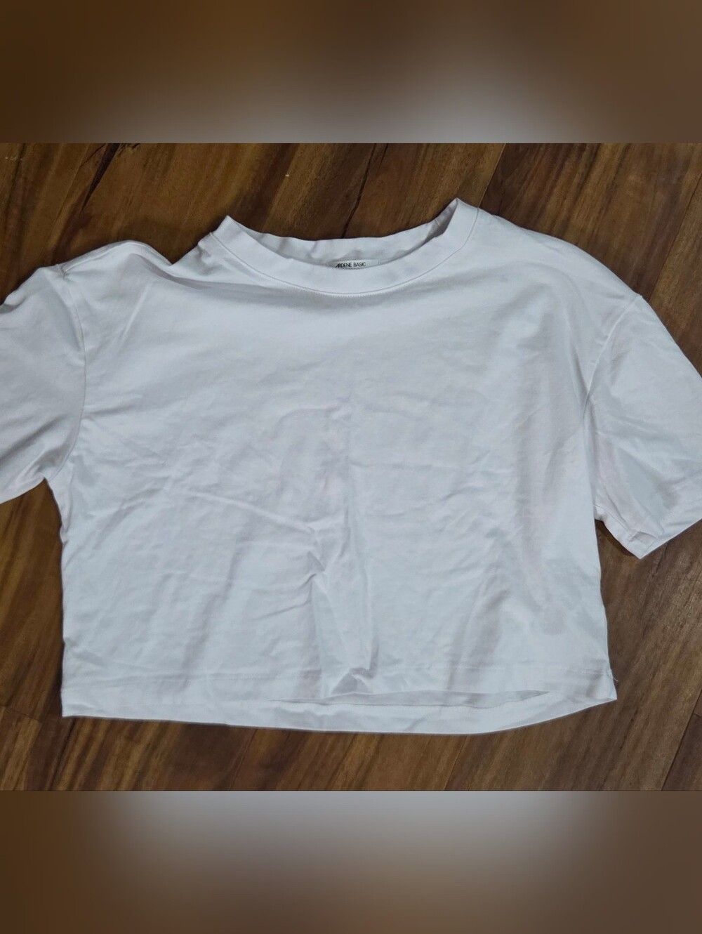 Ardene Basic White Cropped T-Shirt – Size XS